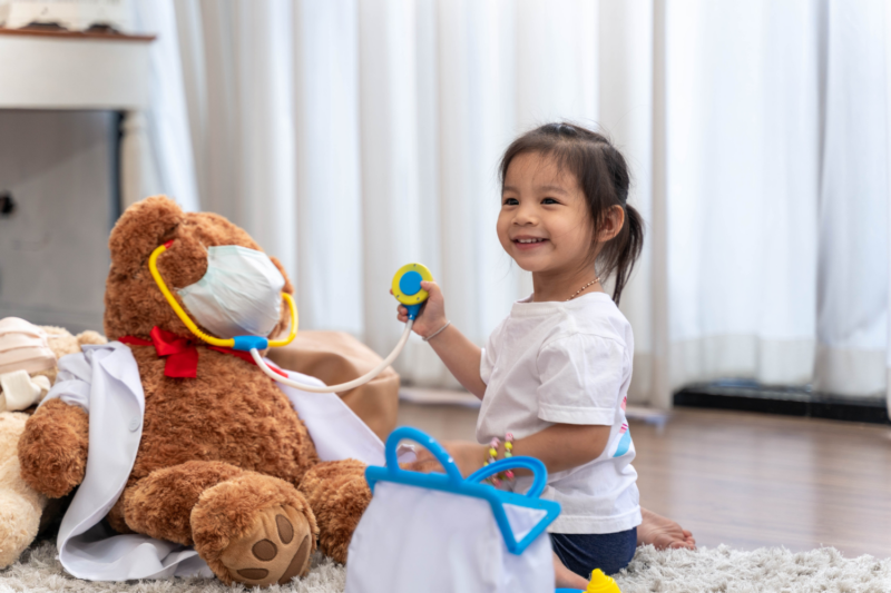 A sinistra e a destra indicazioni per bambini gioco logico orientamento