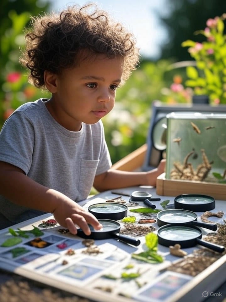 Attività di farfalla per l'apprendimento di Montessori